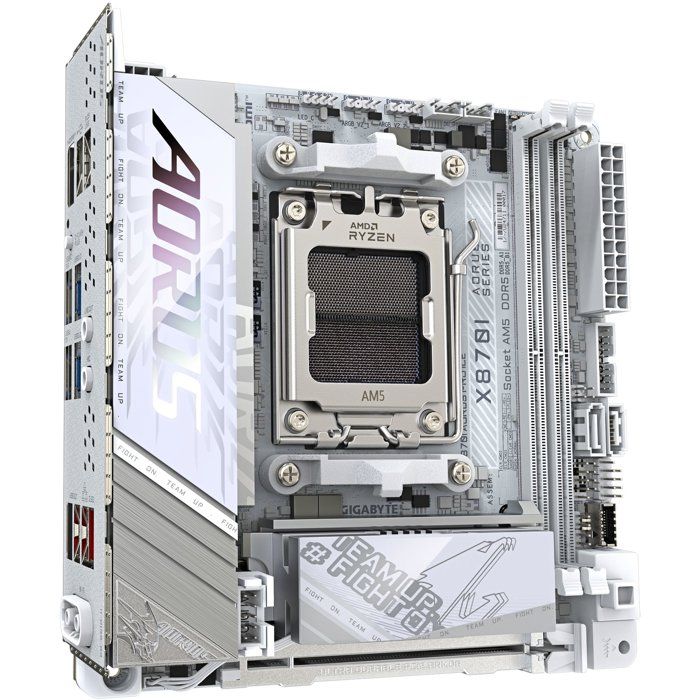 Carte mere - GIGABYTE - X870I AORUS PRO ICE - Format Mini-ITX - Chipset AMD X870 - DDR5 & PCIe 5.0 - WiFi 7
