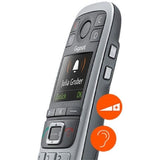 Gigaset Téléphone sans fils dect noir/argent avec répondeur - e560a