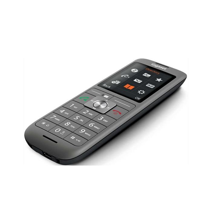 Téléphone Fixe sans fil - GIGASET CL 660 Duo Anthracite - Écran couleur rétroéclairé - Répertoire 400 contacts