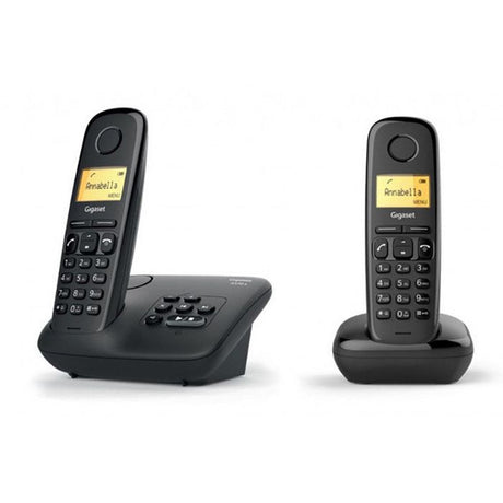 Téléphone Fixe GIGASET A 170 A Duo Noir - Répondeur - Écran rétroéclairé - Répertoire 50 contacts