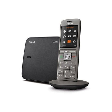 Téléphone Fixe Gigaset CL 660 A Anthracite - Répondeur, écran couleur rétroéclairé et finition haut de gamme