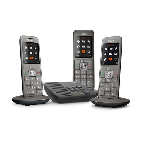GIGASET Téléphone Fixe CL 660 A Trio Anthracite