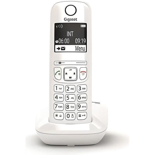 Téléphone Fixe GIGASET AS690 Blanc - Mains-libres performant HSP™ et blocage d'appels efficace