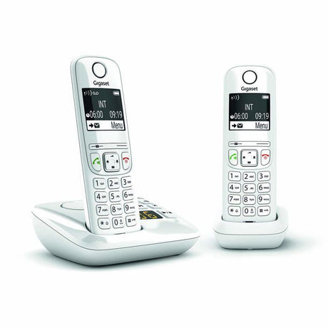 Téléphone Fixe AS690 A Duo Blanc - GIGASET - Sans fil - Répondeur 20 min - ID d'appelant - Mains libres