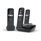 GIGASET Téléphone Fixe AS690 A Trio Noir