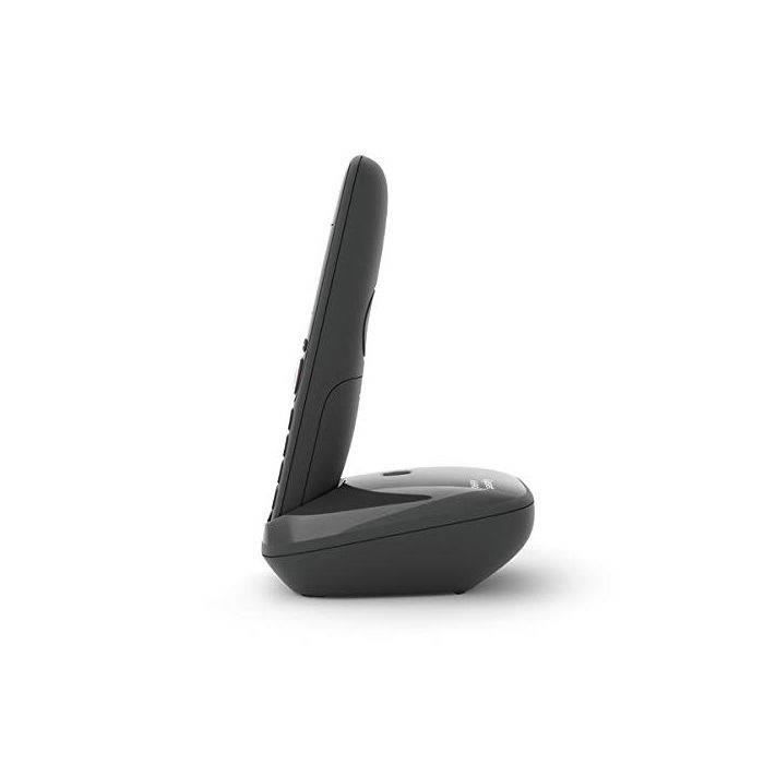 GIGASET Téléphone Fixe AS690 A Quattro Noir