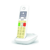 Téléphone Fixe GIGASET E290 Blanc - Grand écran et touches larges - Mode Audio Boost - Répertoire 150 contacts