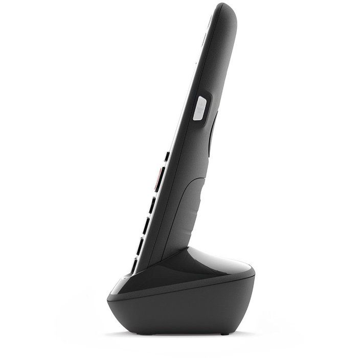 Téléphone sans fil Gigaset E720HX - Noir - 200 entrées - SMS - compatible Bluetooth 4.2 HSP et HFP