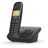 Téléphone fixe - GIGASET - Basic 100A - Répondeur - Mode mains libres - Ecran rétroéclairé - Répertoire 50 contacts - Blocage - Noir