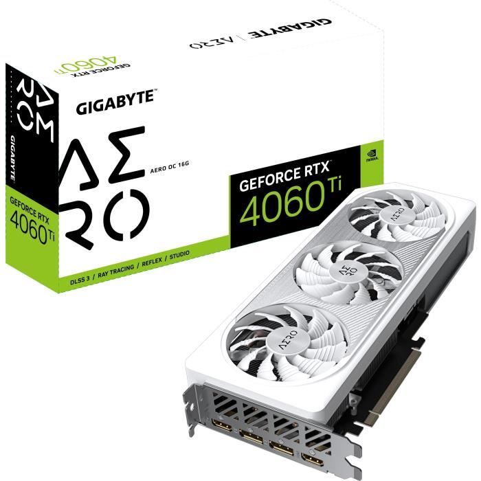 GIGABYTE - Graphics Card - RTX 4060Ti AERO OC-16GD