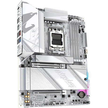 Carte mere - GIGABYTE - X870 A ELITE X ICE X870 X3D - Format ATX - Chipset AMD X870 - DDR5 & PCIe 5.0