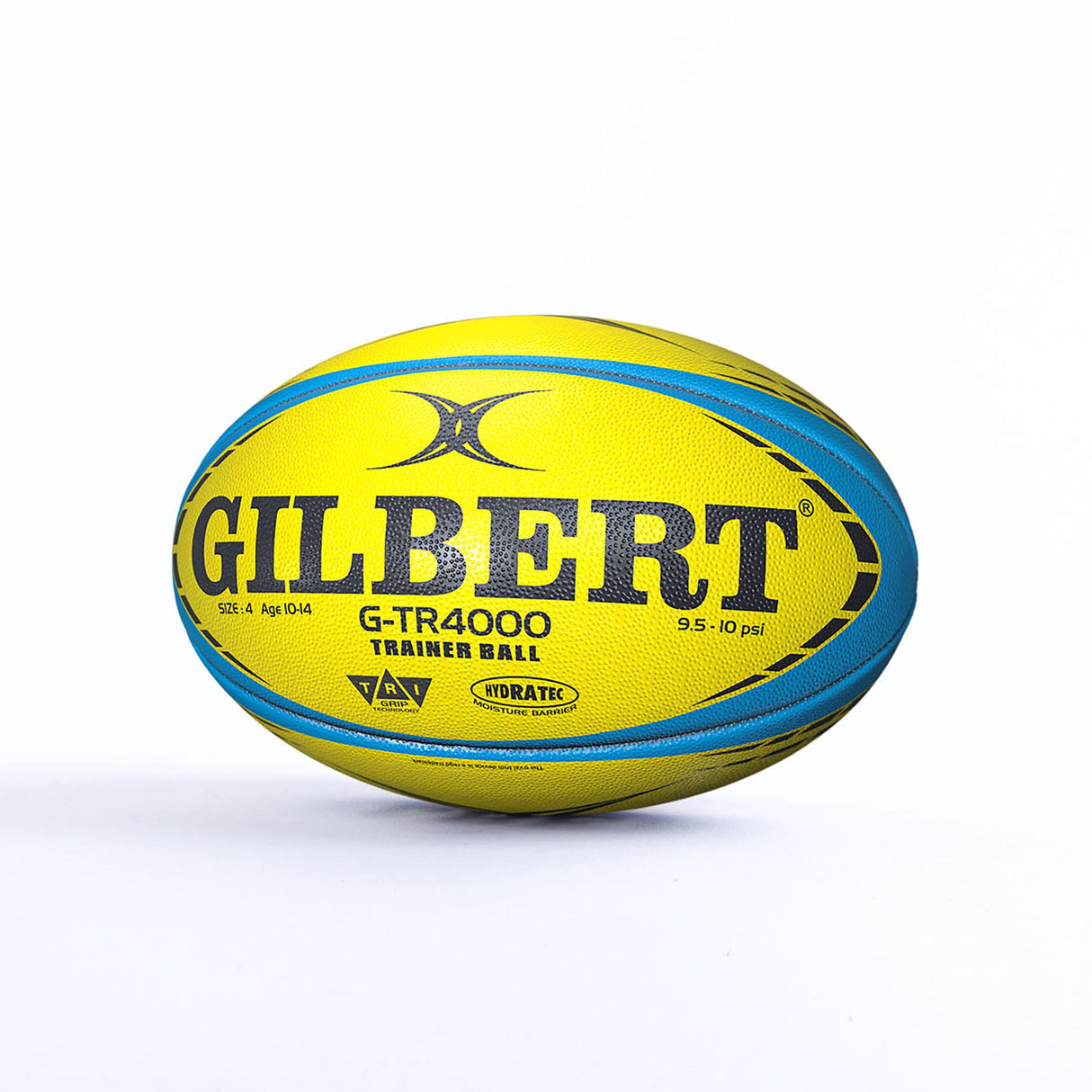 Ballon de rugby d'entrainement - GTR4000 - Fluo - GILBERT - Taille 4