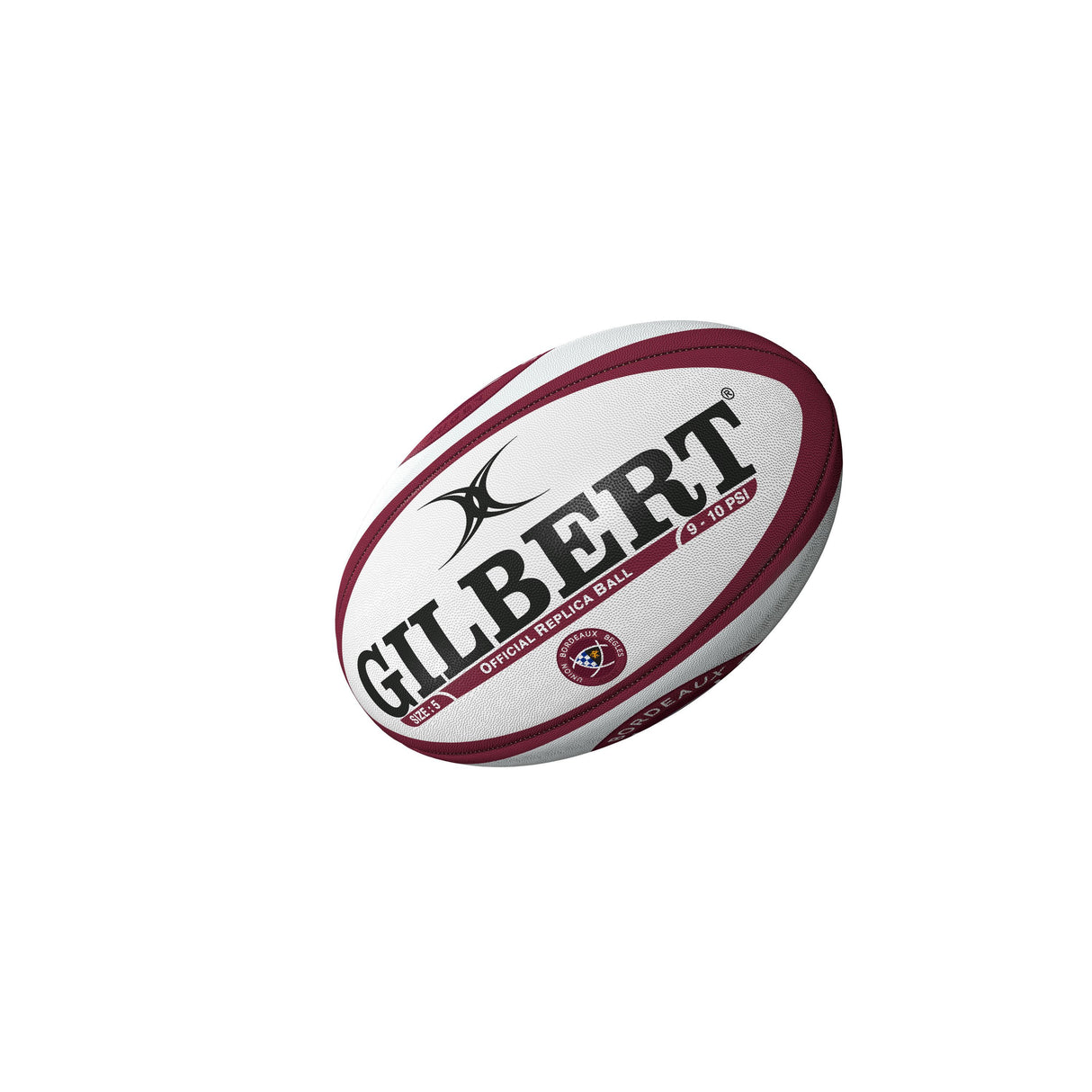 Ballon de rugby - Bordeaux UBB - Replica - GILBERT - Taille 5