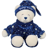 Gipsy Toys - Baby Bear Glow In The Dark - Peluche Pour Enfant - Brille Dans La Nuit - Vendue en BoÓte Cadeau - 24 cm - Bleu - Beige