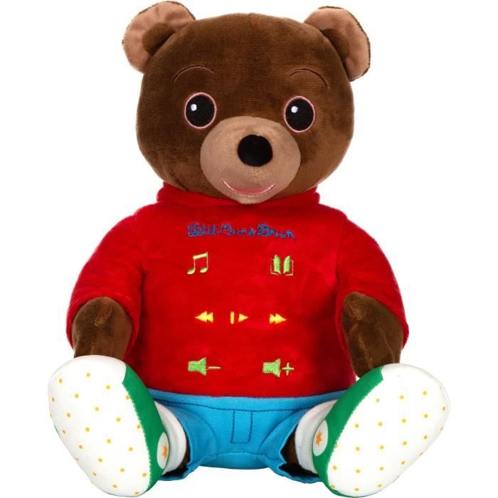 Peluche musicale Petit Ours Brun - GIPSY TOYS - Conteur d'hisoires 28 cm
