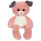 Peluche Chien Leggies - GIPSY TOYS - Rose et Gris, 48 cm