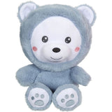 Peluche Ours Hoody Pets†- GIPSY TOYS - Bleu,†24 cm