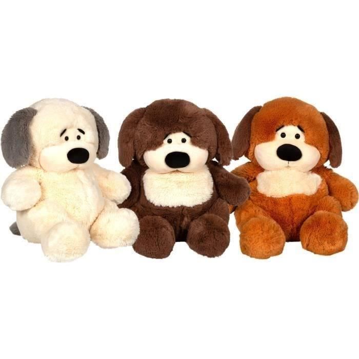 Peluche chien Chubby Dog - GIPSY TOYS - 40 cm Beige