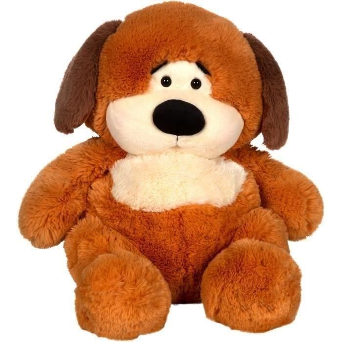 Peluche chien Chubby Dog - GIPSY TOYS - 40 cm Caramel