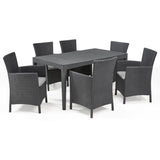 Table de jardin - rectangulaire - gris graphite - en résine - 6 personnes - Girona - Allibert by KETER