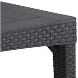 Table de jardin - rectangulaire - gris graphite - en résine - 6 personnes - Girona - Allibert by KETER