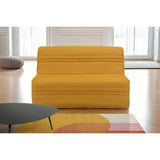 Banquette BZ Joe - Tissu jaune ocre - 3 places - L 143 x P 97 cm - Couchage 140 x 190 cm