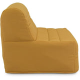 Banquette BZ Joe - Tissu jaune ocre - 3 places - L 143 x P 97 cm - Couchage 140 x 190 cm