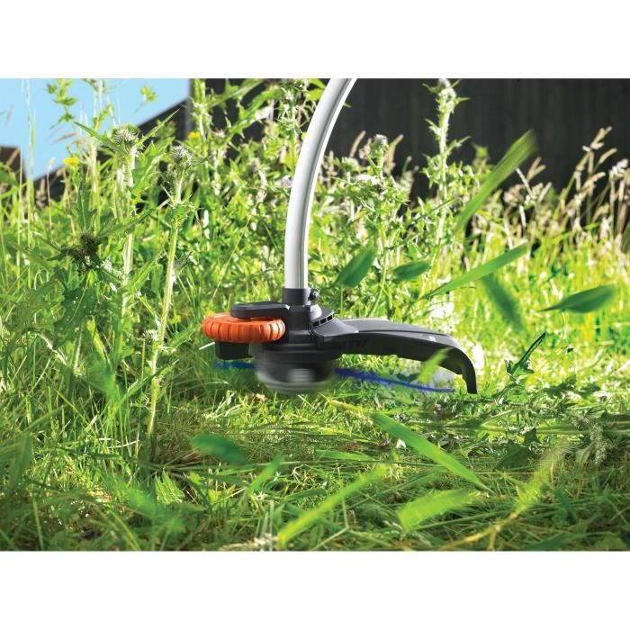Coupe-bordure électrique BLACK+DECKER - GL8033-QS - 800W - 33 cm - Filaire - tete pivotante - tube télescopique