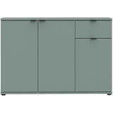 Buffet - GANYMEDE - 3 portes - 1 tiroir - Sauge - 119,8 x 34,1 x 82,3 cm