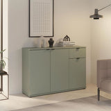 Buffet - GANYMEDE - 3 portes - 1 tiroir - Sauge - 119,8 x 34,1 x 82,3 cm