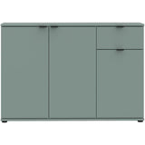 Buffet - GANYMEDE - 3 portes - 1 tiroir - Sauge - 119,8 x 34,1 x 82,3 cm