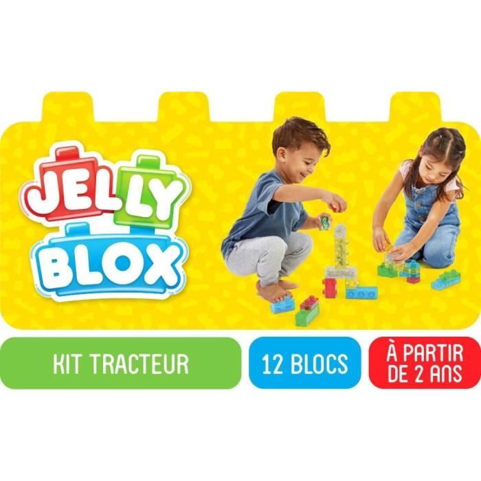 Coffret tracteur - Jeu de construction - JELLY BLOX - GOLIATH - Briques souples et flexibles - Des 2 ans