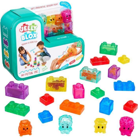 My Pets and Me - Jeu de construction - JELLY BLOX - GOLIATH - 20 blocs - 2 personnages - 2 animaux - Des 2 ans