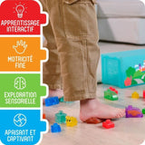 My Pets and Me - Jeu de construction - JELLY BLOX - GOLIATH - 20 blocs - 2 personnages - 2 animaux - Des 2 ans