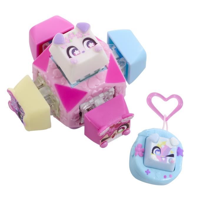 Clickeez - GOLIATH - Deluxe Porte-clés - Touches a collectionner - 1 cube clickeez + 4 clickeez + 3 charms - Des 6 ans