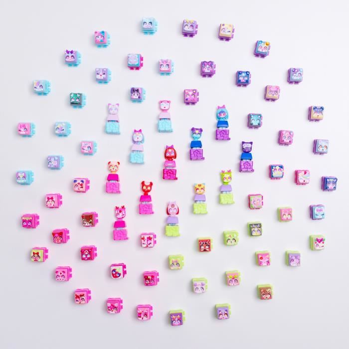 Clickeez - GOLIATH - Deluxe Porte-clés - Touches a collectionner - 1 cube clickeez + 4 clickeez + 3 charms - Des 6 ans