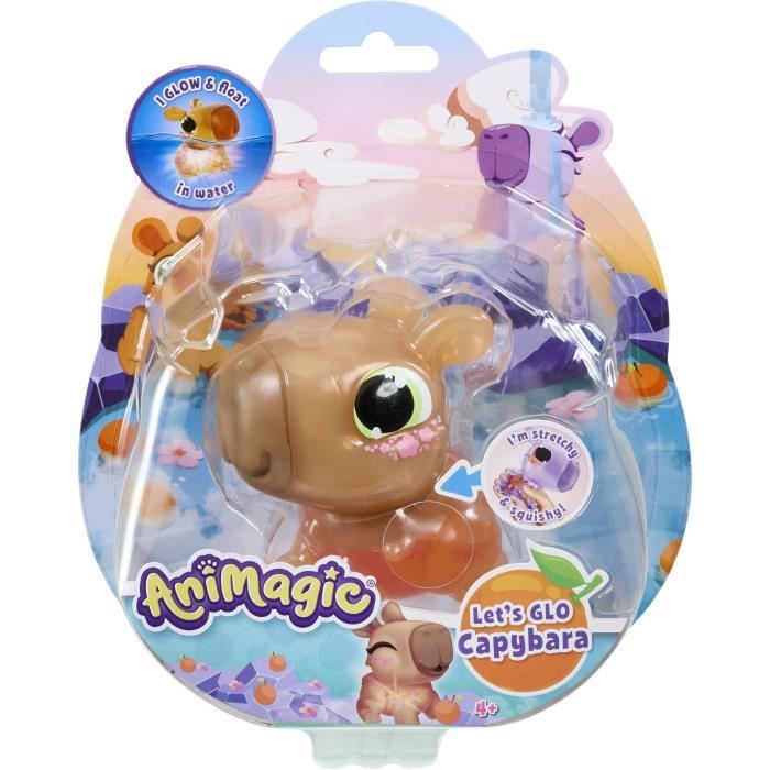 Animagic - GOLIATH - Let's Glo Capybara - Animal intéractif - Marron