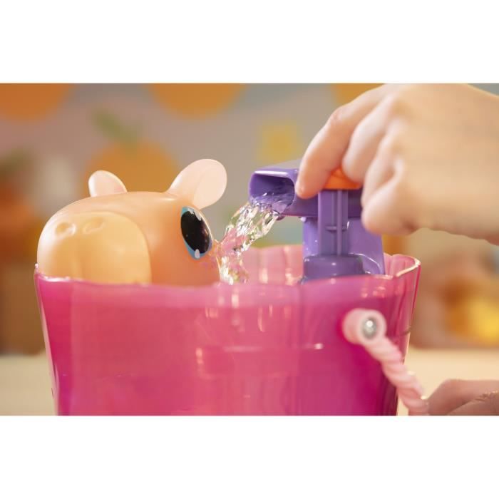 Animagic - GOLIATH - Let's Glo Capybara Spa Time - Animal intéractif - Marron