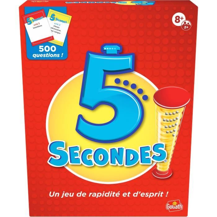 5 secondes - Jeu d'ambiance et de rapidité - GOLIATH - Des 8 ans