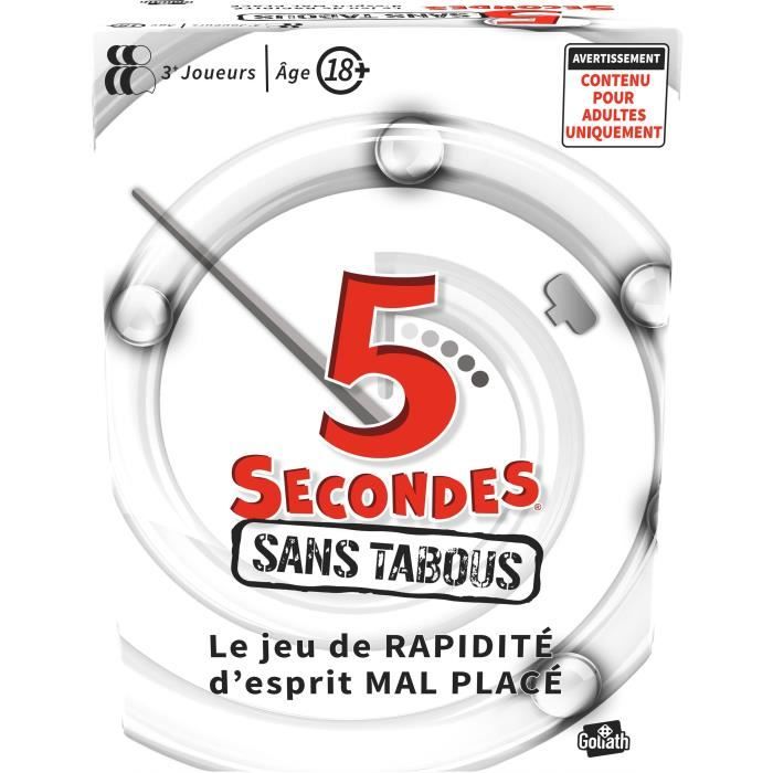 5 secondes sans tabous - Jeu d'ambiance - GOLIATH - Des 18 ans