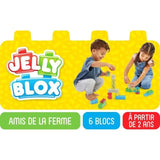 Coffret Amis de la ferme - Jeu de construction - JELLY BLOX - GOLIATH - Briques souples et flexibles - Des 2 ans