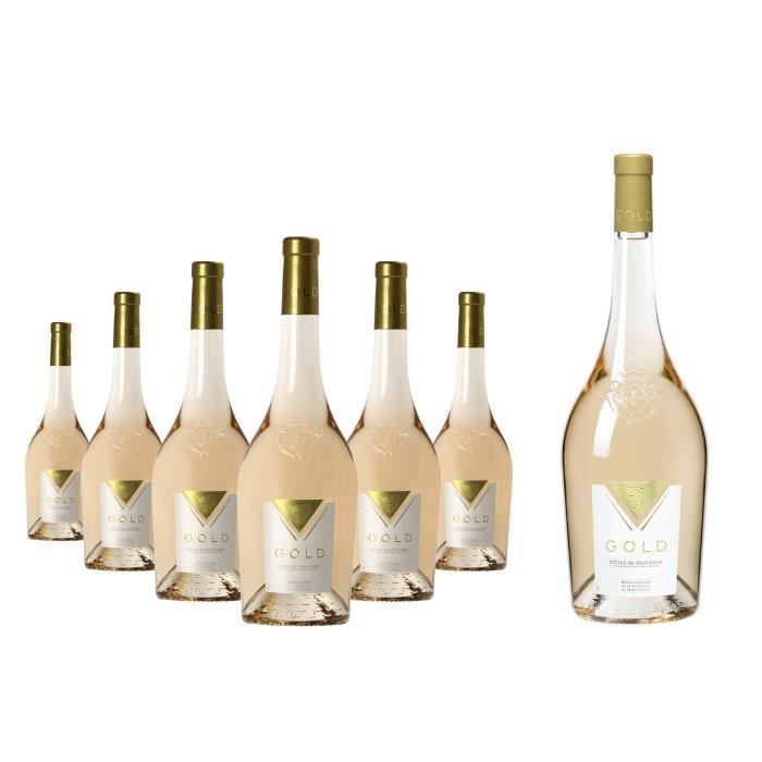 Gold 2024 Côtes de Provence - Vin rosé de Provence - 6x75 cl + 1 magnum offert