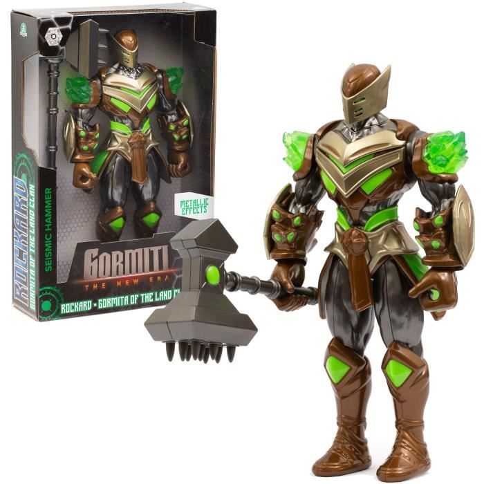 Action figure - GORMITI - Gormiti with weapon Earth model - 27 cm - from 4 years old - GRV061