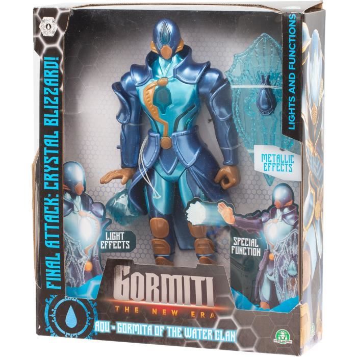 Action figure - GORMITI - Gormiti with light attack Water - Aqu - 27 cm - from 4 years old - GRV071