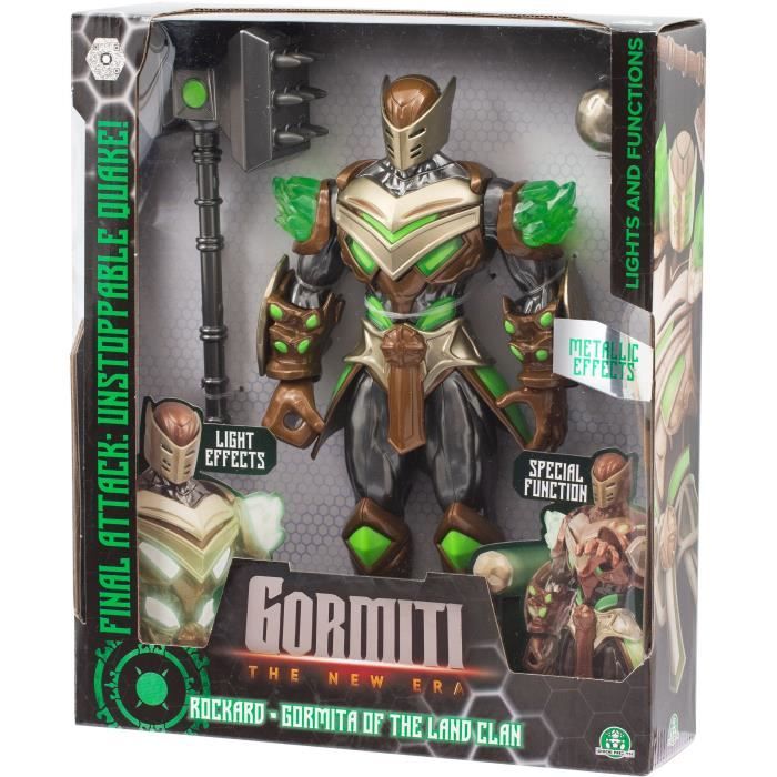 Action figure - GORMITI - Gormiti with Earth light attack - Rockard - 27 cm - from 4 years old - GRV074