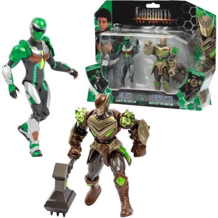 Coffret figurines - GORMITI - Scion et Gormiti associé Terre - Glen et Rockard - 15 cm - a partir de 4 ans - GRV193
