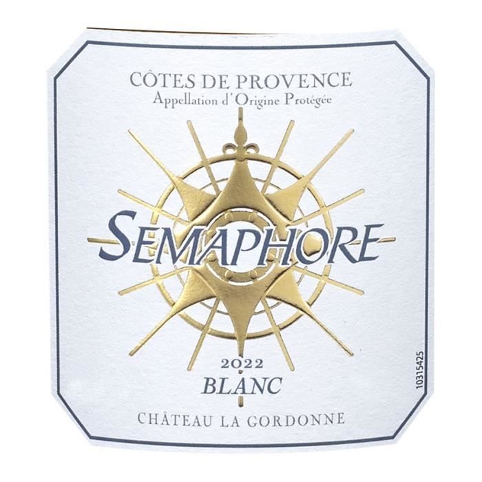 Château La Gordonne Sémaphore 2022 Côtes de Provence - Vin blanc de Provence - Bio