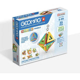 Jeu de construction magnétique - GEOMAG - Supercolor Panels Recycled 35 pieces - Plastique recyclé - 3D - Éducatif