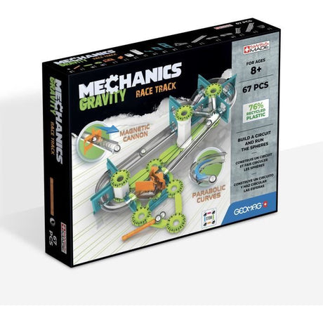 Circuit de billes - GEOMAG - Mechanics Gravity Race Track - 67 pieces - Magnétique - Gravité - Plastique recyclé