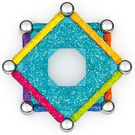 Jeu de construction magnétique - GEOMAG - Glitter Panels Recycled 22 pieces - Paillettes - Écologique - Créatif